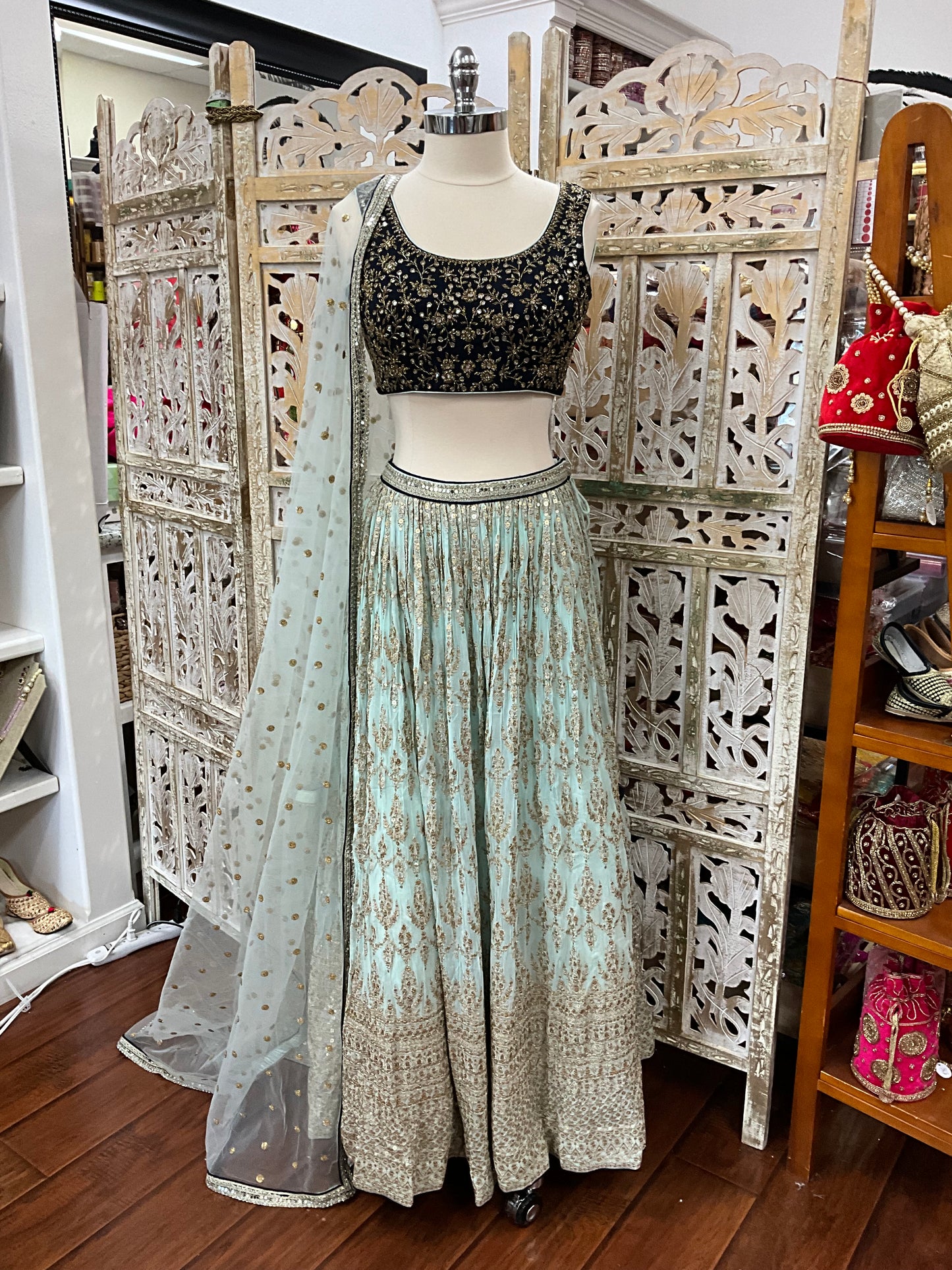 Baby Blue Lehenga