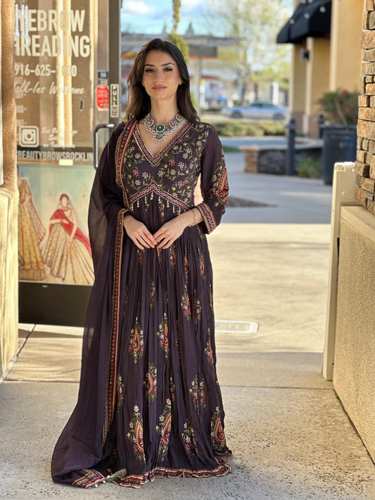 Eggplant Gown